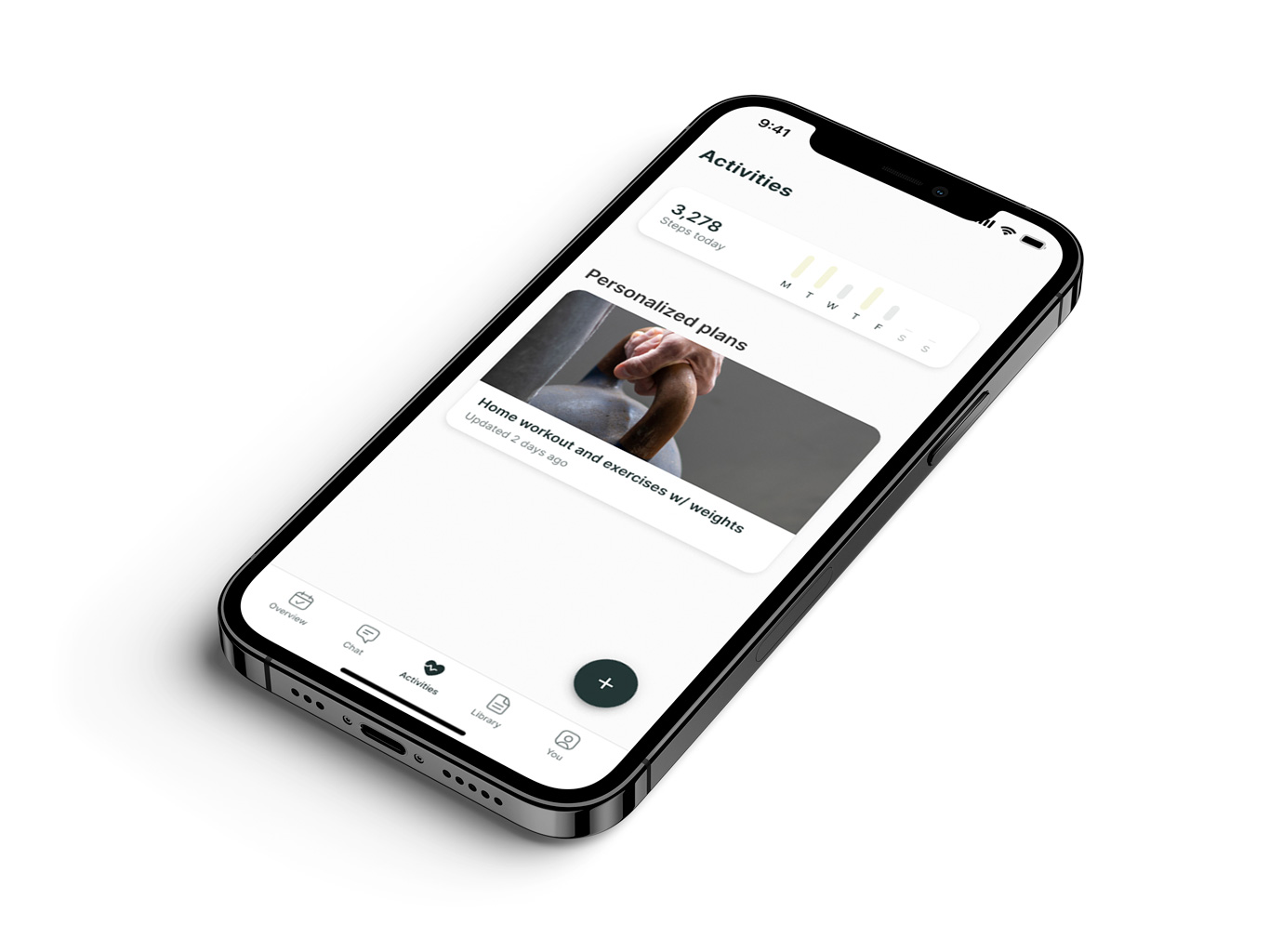 Another mockup of the coaching app showcasing more features.
